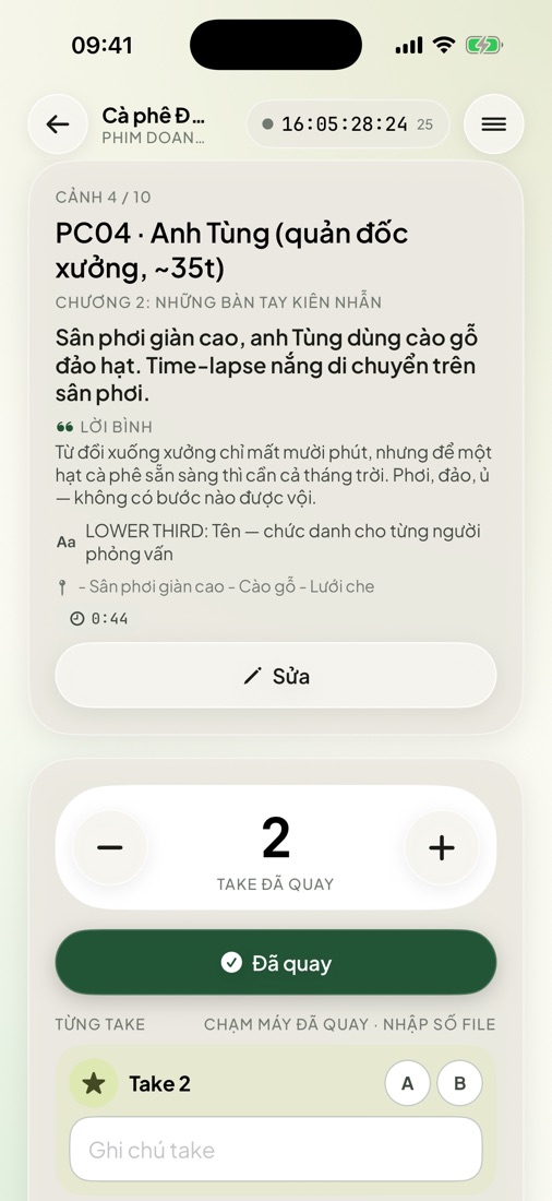 ShotBook – Chi tiết cảnh và shot